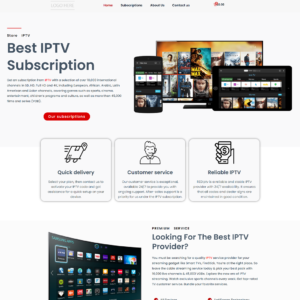 Red Template IPTV N04 - Bold & Professional IPTV Design