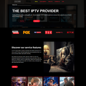 RED BLACK Template IPTV N09 - Modern IPTV Store Design