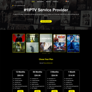 Template IPTV N01 - Clean & Responsive IPTV Store Design