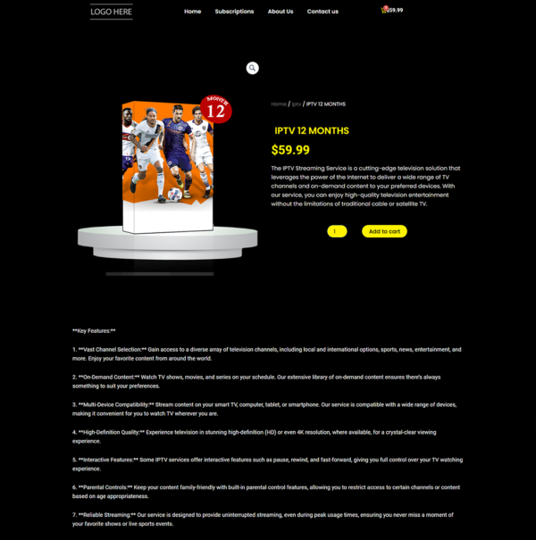 Template IPTV N01 - Clean & Responsive IPTV Store Design - Image 4