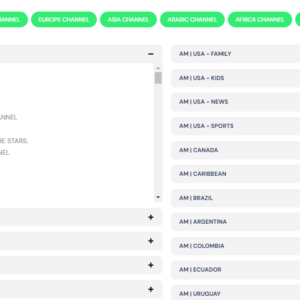 Channel List IPTV Template - Organized & Responsive Design
