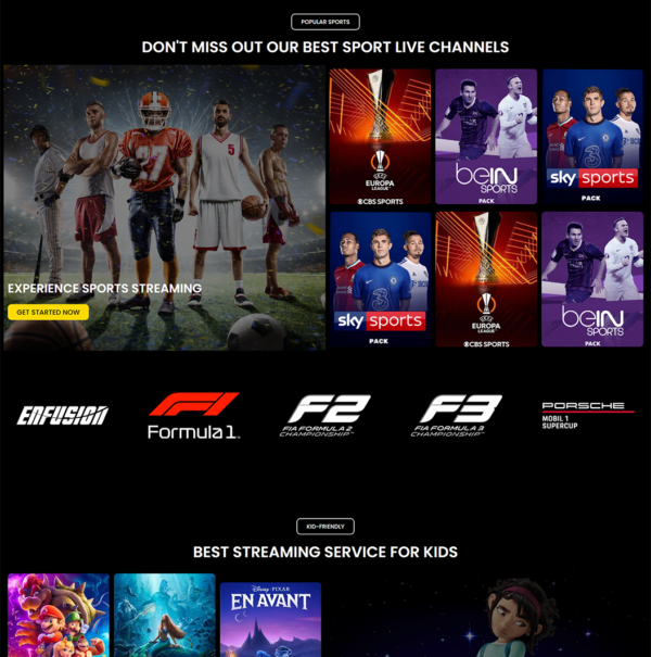Golds IPTV Template - Elegant Design for IPTV Stores - Image 3