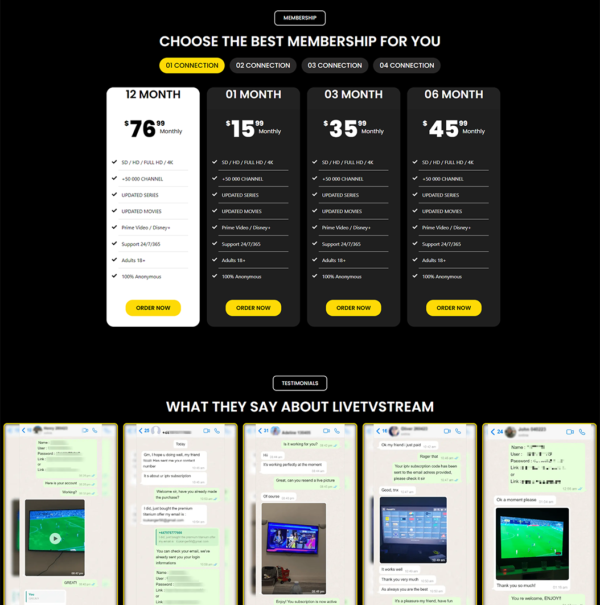 Golds IPTV Template - Elegant Design for IPTV Stores - Image 4
